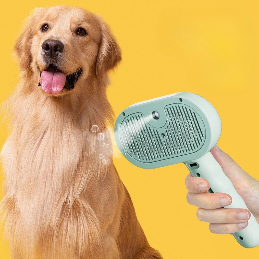 💨 Steam Grooming Brush—🐕Reduce Shedding & Detangle – Gentle for Sensitive Skin✨