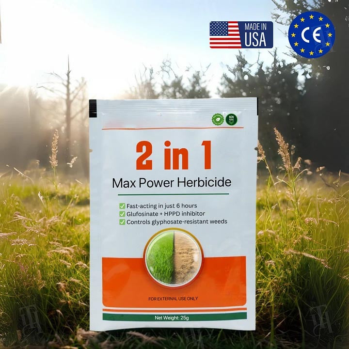 🛡️ 2-in-1 Max Power Herbicide: 🏆Professional Weed Killer for Garden & Farm | Fast-Acting, Eco-Safe & Root-Deep Control ✅