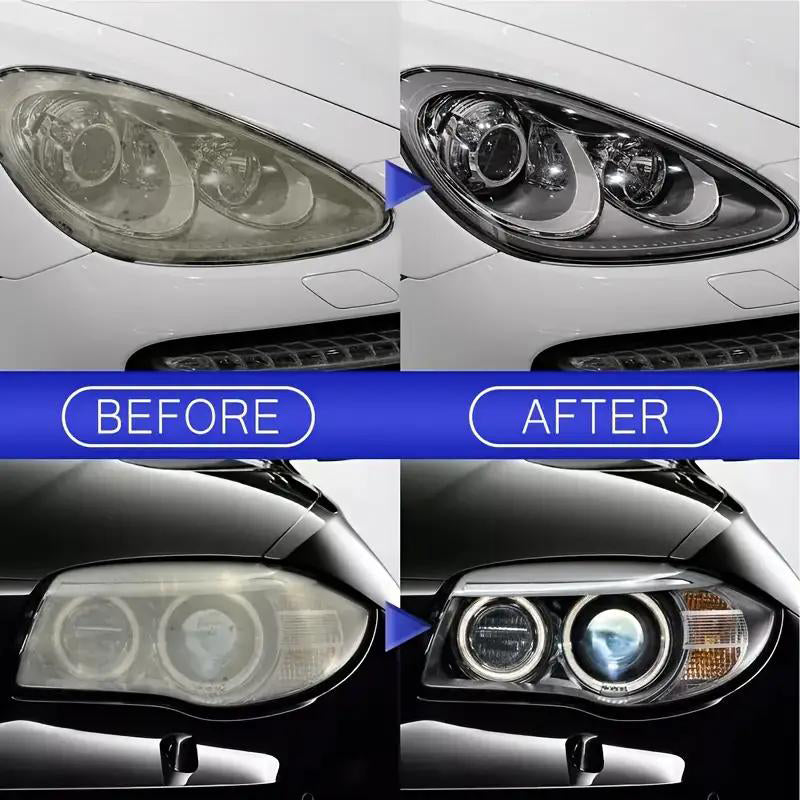 🚘Automotive Headlamp Restoration Fluid Kit -✨ Removes Haze & Yellowing in Minutes🔥